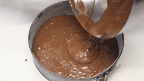 Cottura del pan di spagna al cioccolato